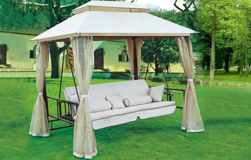 Cận cảnh vẻ đẹp của bộ xích đu nghệ thuật có mái che đang hot nhất thị trường