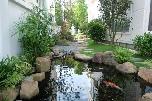 Thiết kế nội thất sân vườn cho biệt thự đẹp