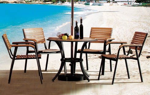 Mẫu bàn ghế café sân vườn đẹp ấn tượng đón hè 2017