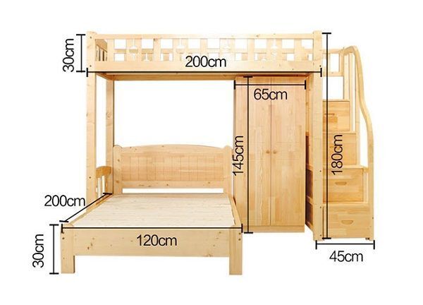 Bản vẽ chi tiết giường tầng