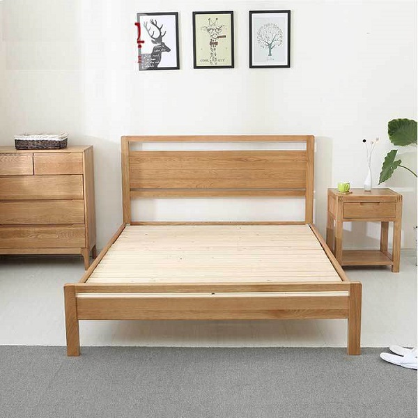 Giường gỗ giá rẻ Minh Khôi