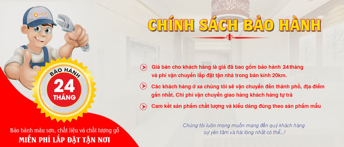 Bảo hành lên đến 24 tháng