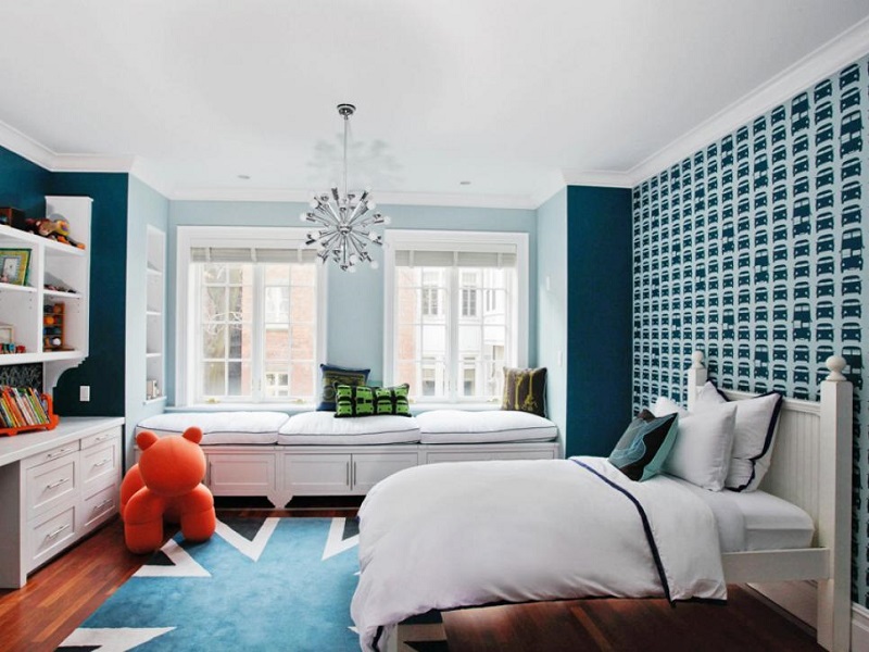 Trang trí phòng ngủ bé trai