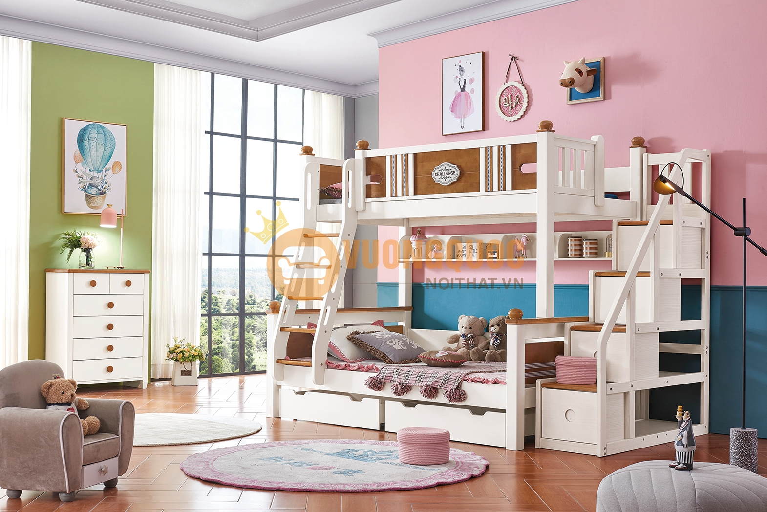 Tại sao nên sở hữu giường tầng trẻ em bằng gỗ?