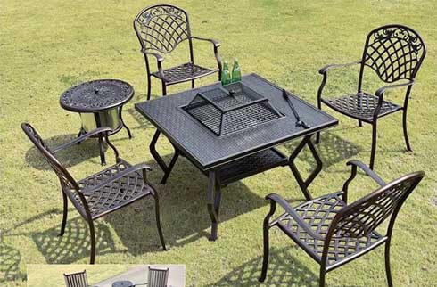 Mẫu bàn ghế ăn ngoài trời  