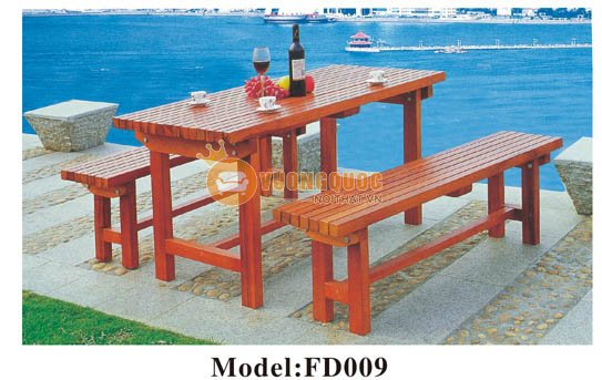 Ghế nhựa giả gỗ ngoài trời