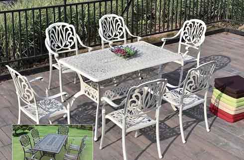 Bàn ghế sân vườn cao cấp nhôm đúc