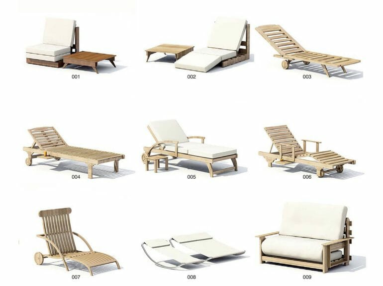 Những đặc điểm của ghế nằm ngoài trời