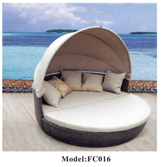 Giường nằm ngoài trời kiểu dáng sang trọng