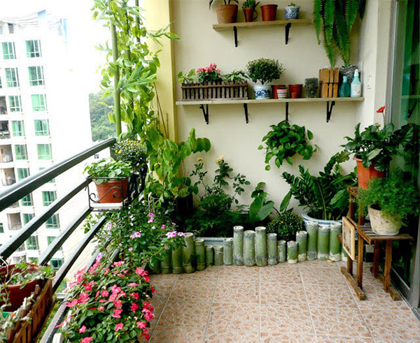 Xây tiểu cảnh ban công chung cư đẹp