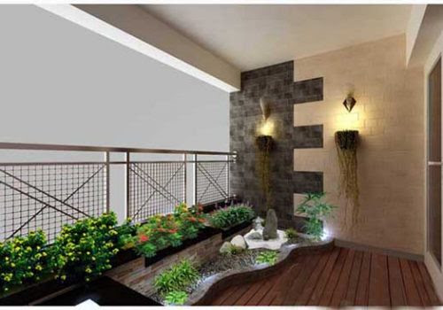 Xây tiểu cảnh ban công chung cư đẹp