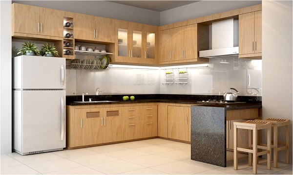 Đánh giá các chất liệu phổ biến nhất khi thiết kế kệ bếp