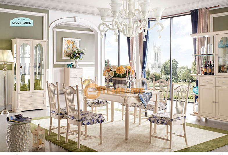 Mẫu bàn ăn thiết kế đơn giản gỗ tự nhiên