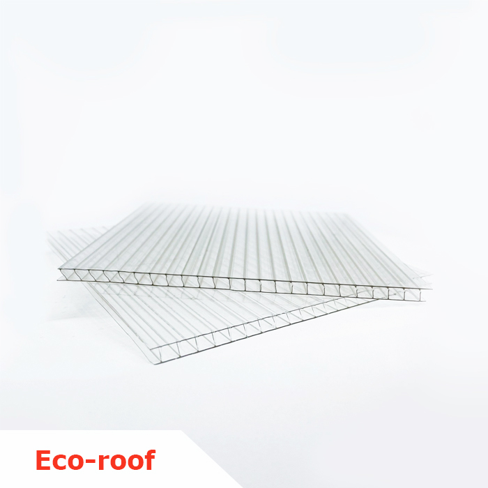 Tấm lợp lấy sáng phổ thông polycarbonate dạng rỗng Eco-roof