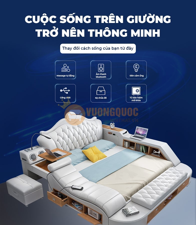 Công năng của giường massage thông minh