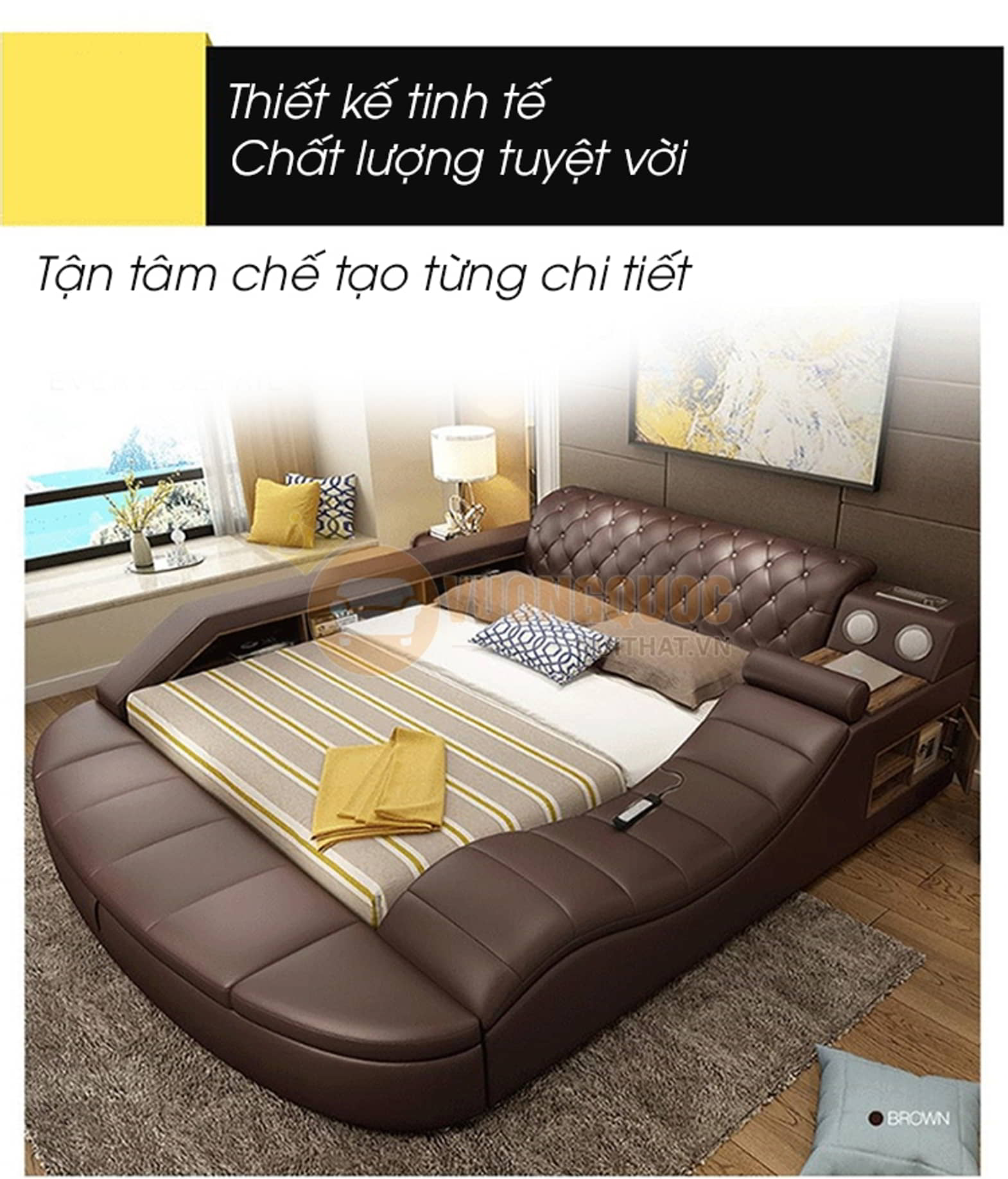 Giường ngủ đa năng giá rẻ kèm ghế massage là gì?