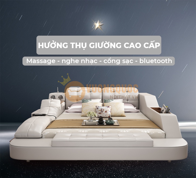 Gợi ý các mẫu giường ngủ đa năng thông minh có ghế massage