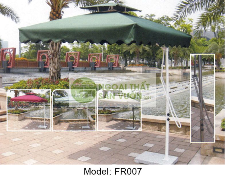 Ô ngoài trời hình vuông hiện đại ZXFR007