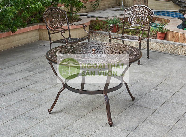 Bộ bàn nướng ngoài trời nhôm đúc ZXM084H024