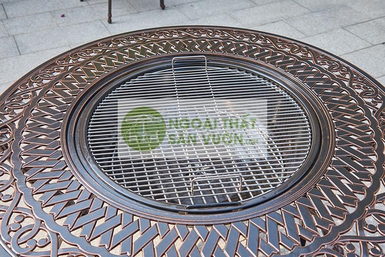 Bộ bàn nướng ngoài trời nhôm đúc ZXM084H024