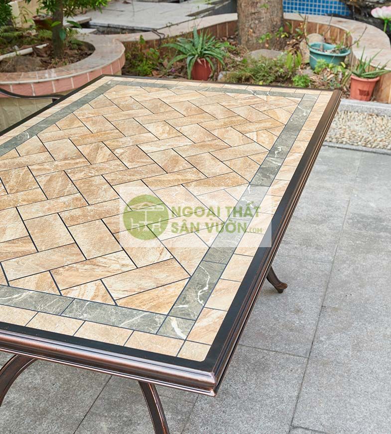 Bộ bàn ghế sân vườn hợp kim nhập khẩu ZXM15014FK085