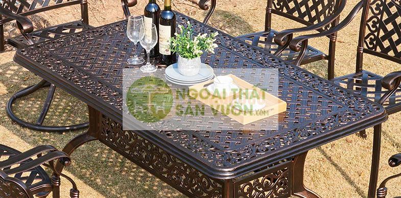 Bộ bàn ghế ngoài trời hiện đại hợp kim ZXM175H0263