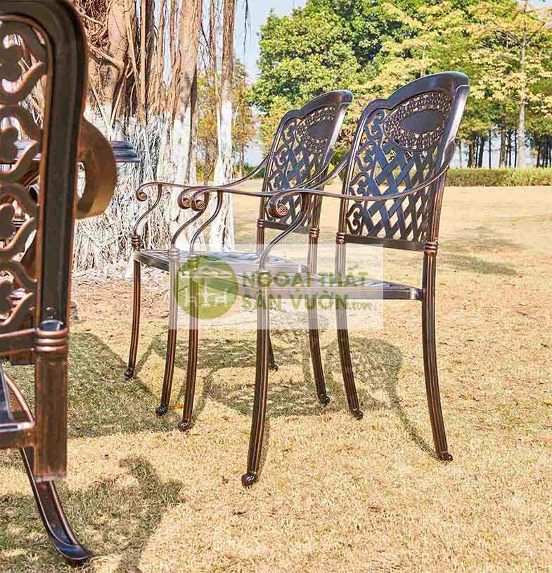 Bộ bàn ghế ngoài trời hiện đại hợp kim ZXM175H0263