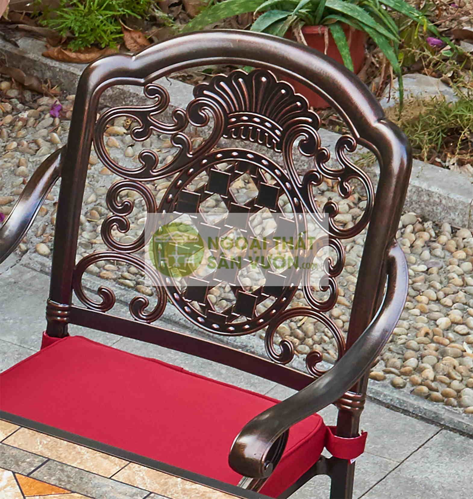 Bộ bàn ghế ngoài trời nhôm đúc cao cấp ZXM15011BH048