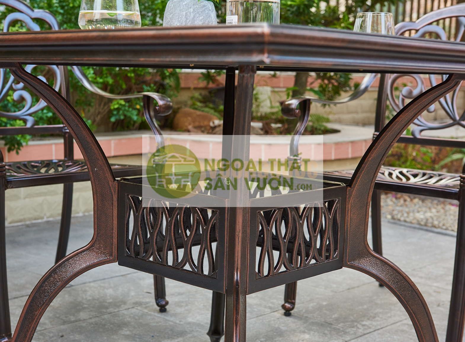 Bộ bàn ghế sân vườn sang trọng nhôm đúc ZXM1006-FK0716