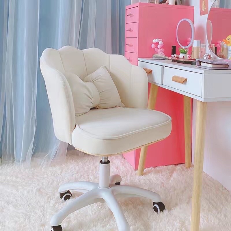 Ghế trang điểm bọc da êm ái