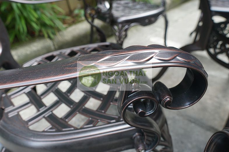Bộ bàn ghế ngoài trời hoa văn độc đáo ZXM186FK071-1