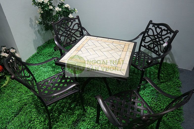 Bộ bàn ghế sân vườn cao cấp ZXM485FK073