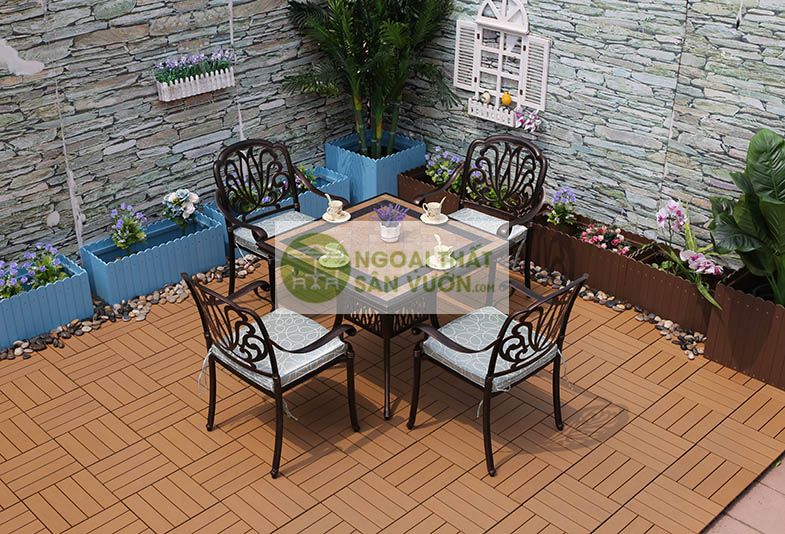 Bộ bàn ghế ngoài trời tiện dụng ZXM09010H026